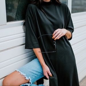 NWT DRESSED IN LALA ORIGINAL DESIGN: Lala Icon Mock Neck Top in Black